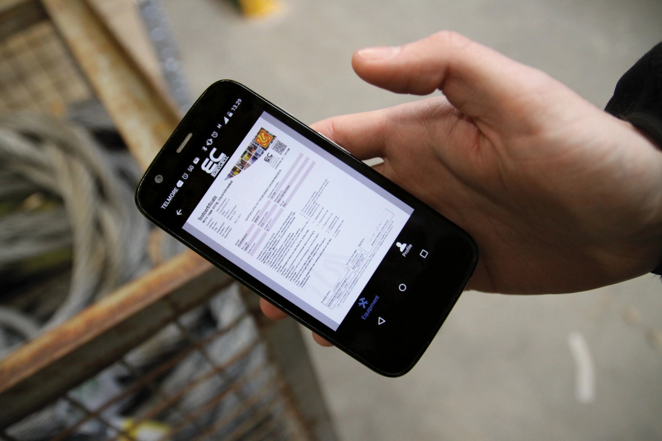 easycert dokumentation klar fyns kran udstyr