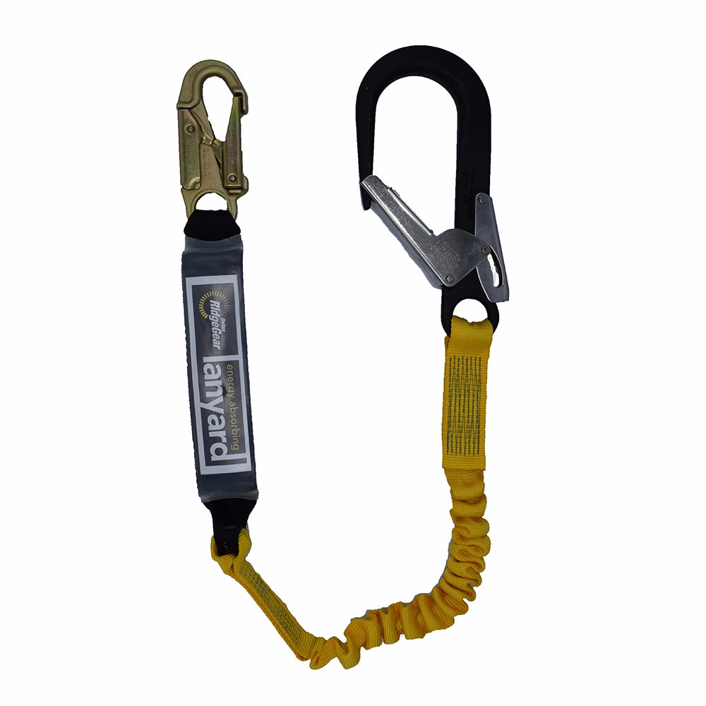 elastisk line med falddaemper elasticated lanyard with fall arrest 6 10 11 1 8 m