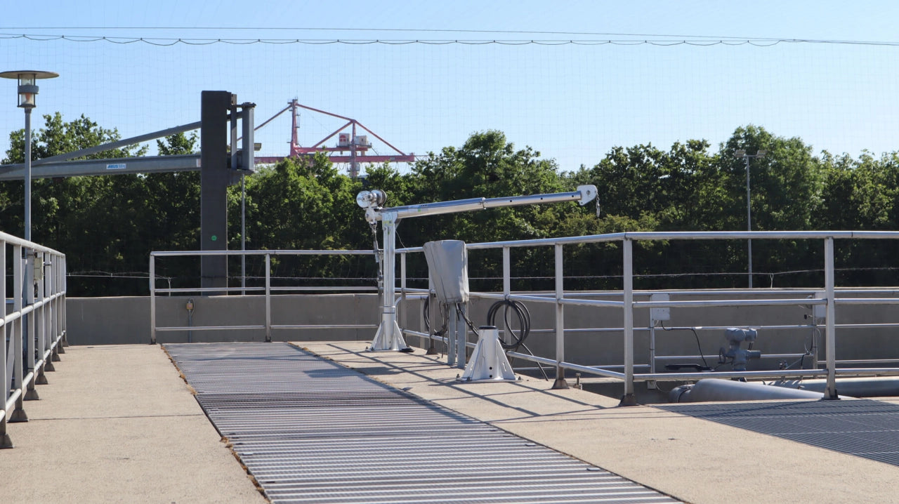 thern davit kran fyns kran udstyr hos kunde