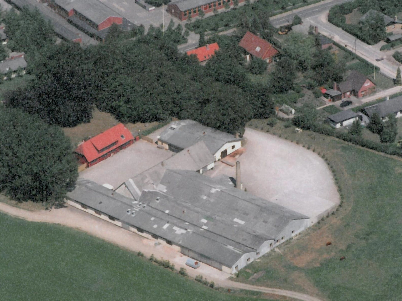 1986 luftfoto af odense afdelingen