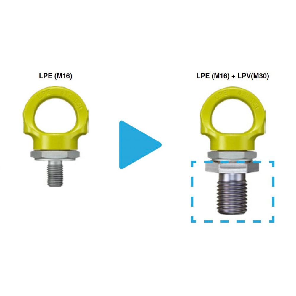 GrabiQ Sviveløjebolt LPE M8x13mm WLL 0,8T