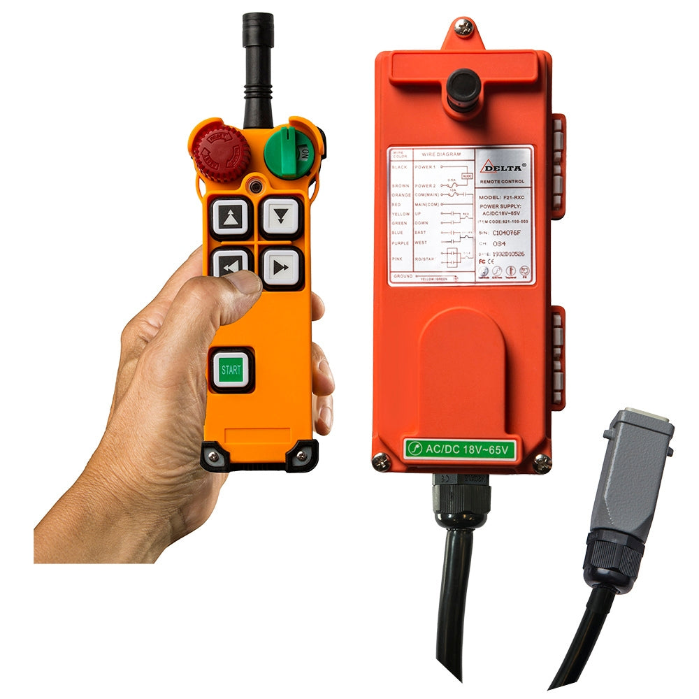 DELTA Radiostyring DEH2-RC f/1 talje+motor-