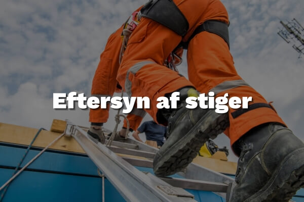 Eftersyn af stiger Fyns Kran Udstyr