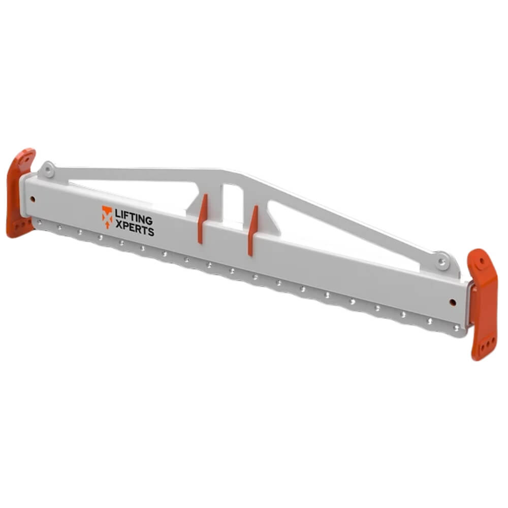 LX løfteåg S15 med "LIFTING XPERTS" logo og orange endestykker.
