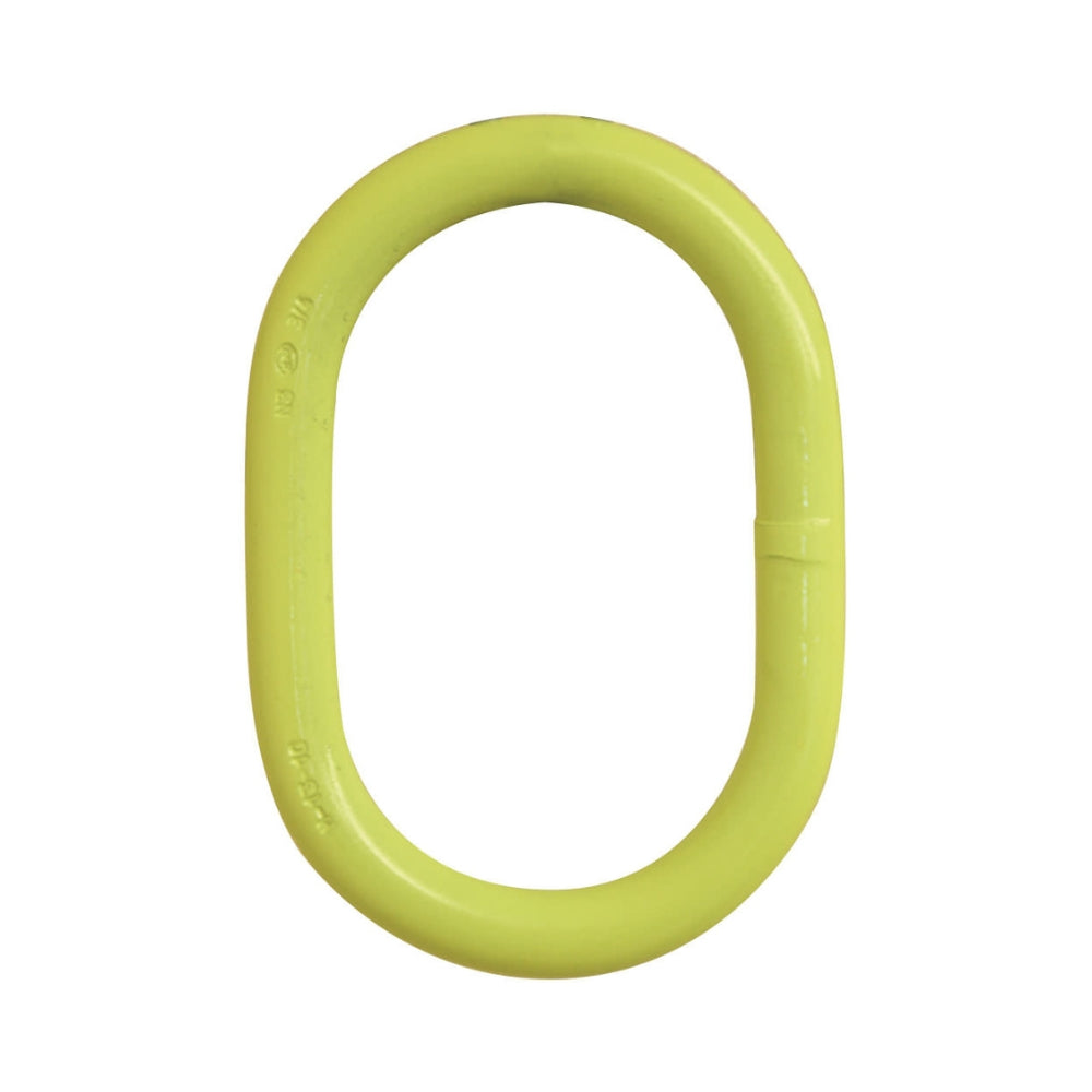 Oval gul ring med glat overflade, GrabiQ Ovalring M Kl.10, 32/26mm.