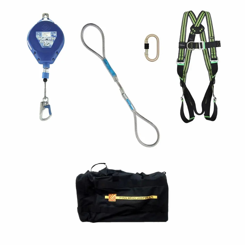 faldsikringspakke saet 1 pakke med sele og faldblok