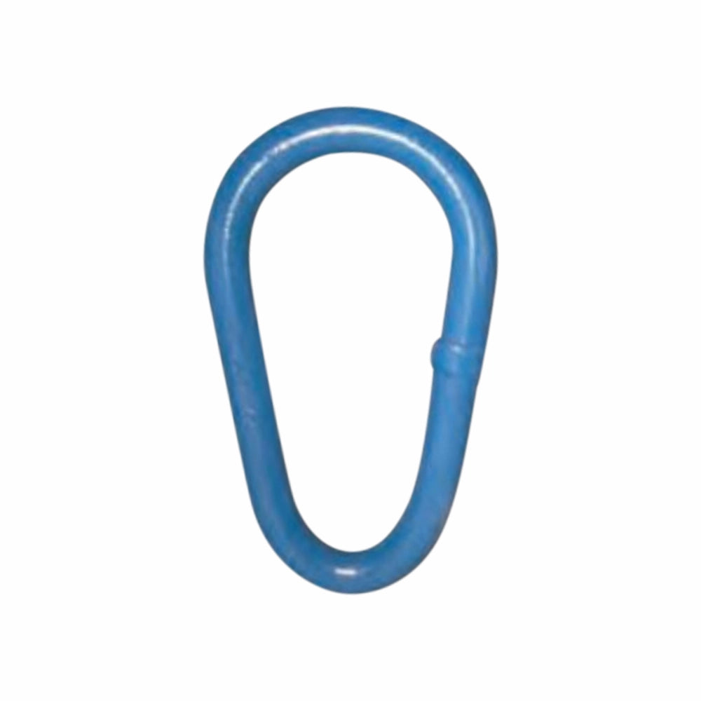 Blå, pæreformet ring med glat overflade, designet til styrke og holdbarhed.
